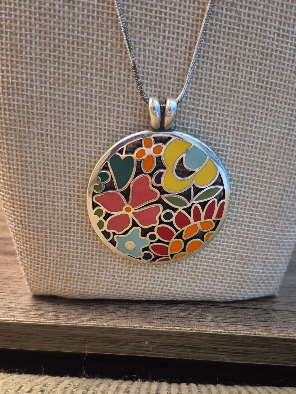 Brighton Retired Midnight Meadow Colorful Necklace